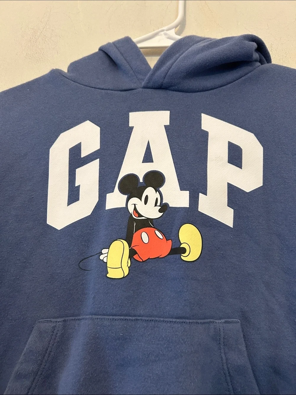 GAP Blue Hoodie with Mickey Mouse Graphic Size XS EUC